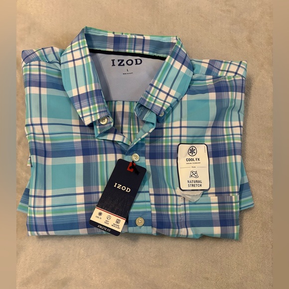 Men’s button down Izod Dress shirt - Picture 2 of 2